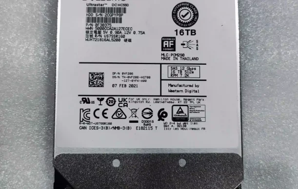 For 0F38375 WUH721816AL5200 0VF206 16T SAS 3 5 7 2K hard drive