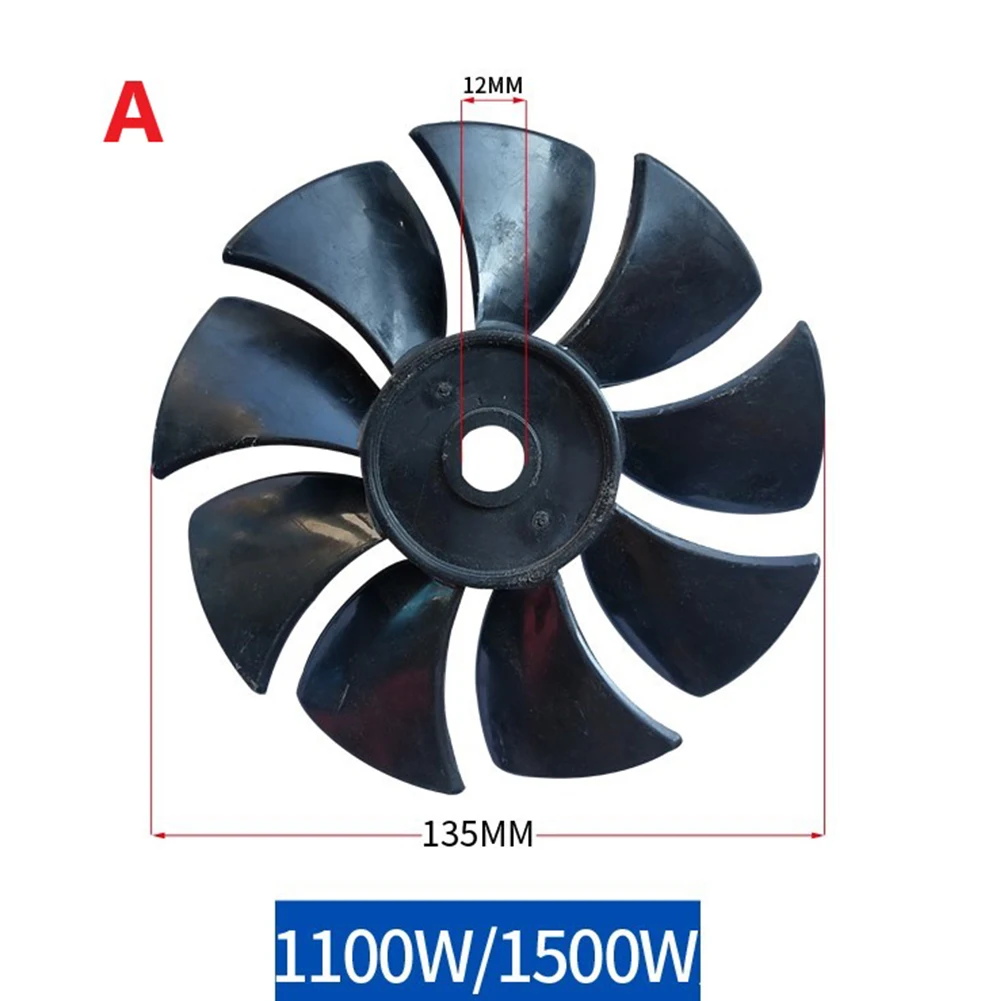 Fan Blade Capacitor Box Direct-connected Piston Small Air Pump Motor Cooling Fan For 1100W 1500W Air Compressor