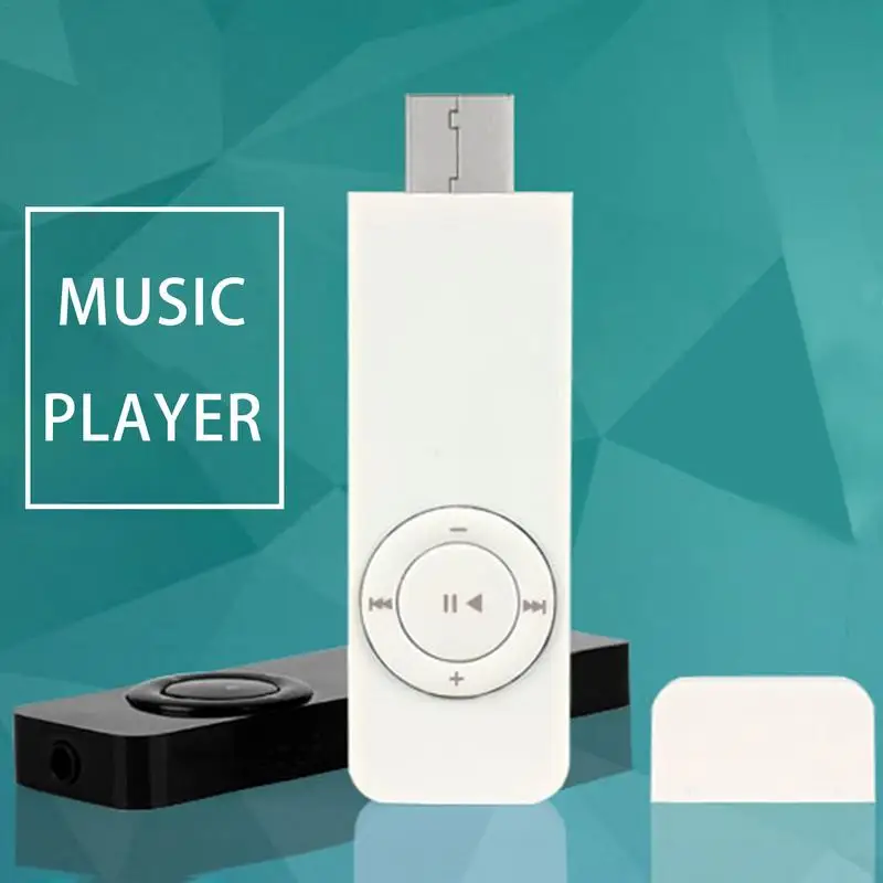 USB 라인 카드 미니 MP3 음악 미디어 플레이어, U 디스크, 지지대 32GB, MicroSDTF 카드, 음악 미디어, 휴대용 MP3 플레이어  W0