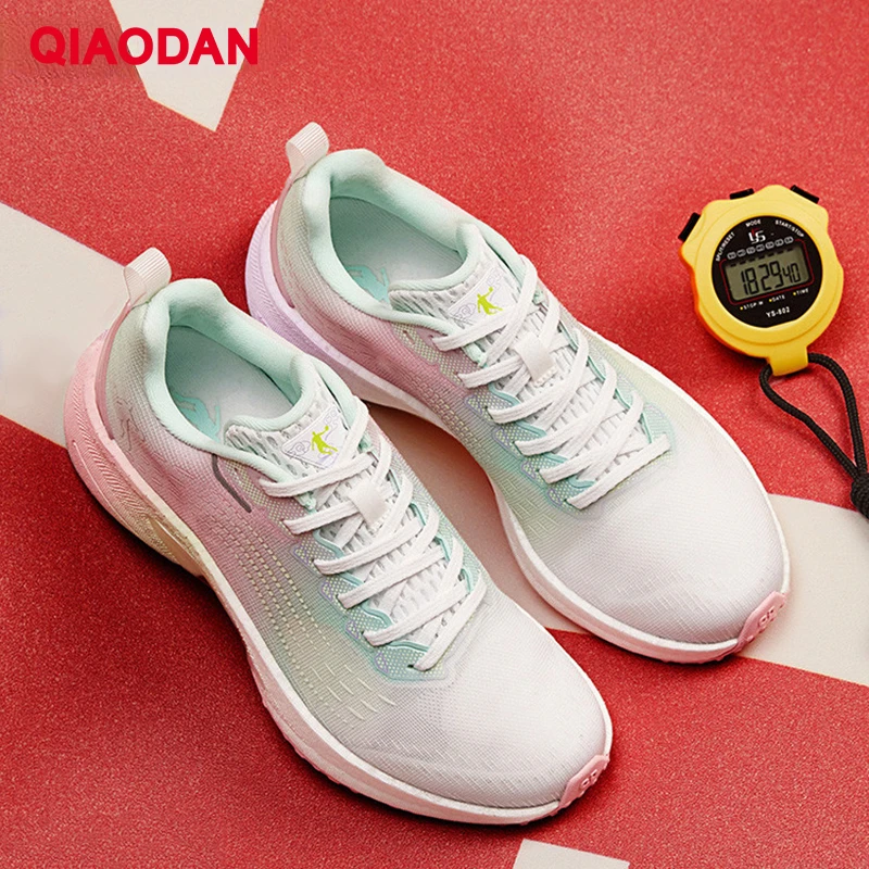 

QIAODAN Sneakers Women 2023 Summer Shoe New Running Breathable Balance Trainer Anti-Slippery Comfortable Durable Mesh BM22230294