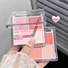 Highlighter Blusher Palette Korean Eye Makeup Face Contour Blush Pallete Rouge Matte Cheek Tint Lasting Brighten Women Cosmetics 5