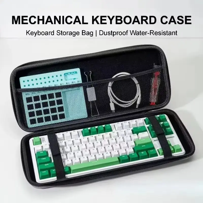 Premium Mechanical Keyboard Storage Bag - Dustproof & Water-Resistant EVA Hard Shell