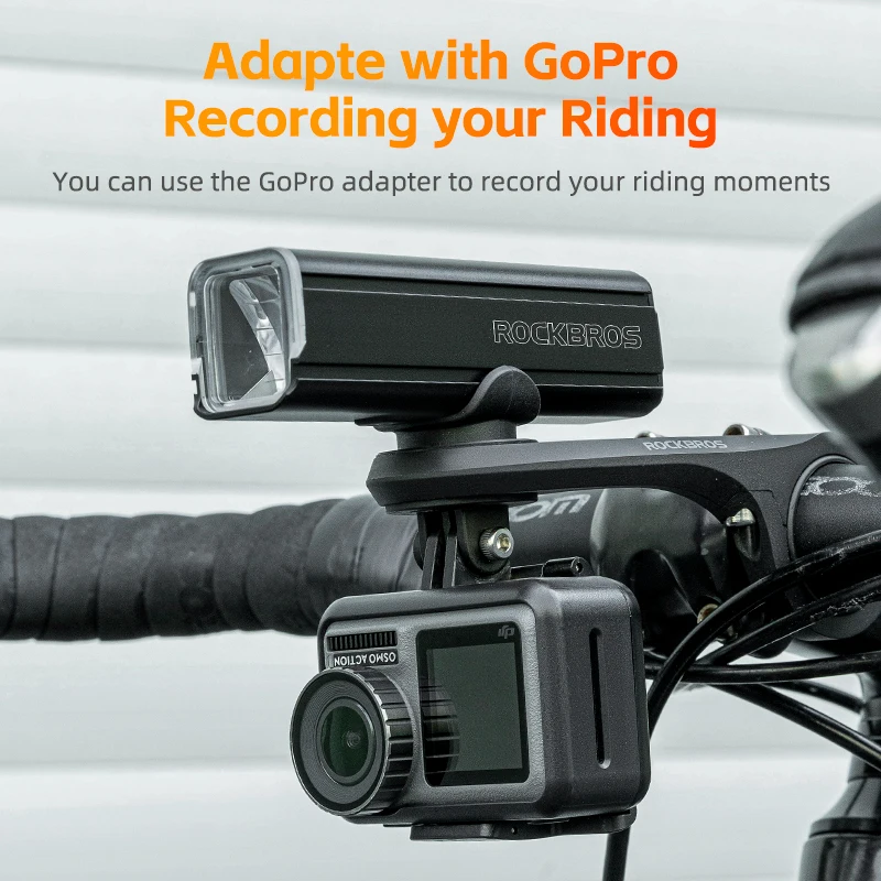 ROCKBROS Nylon Bicycle Light Bracket Holder Cycling Computer Mount For IGS Garmin Bryton GoPro Camera Bike Mount Light Holder