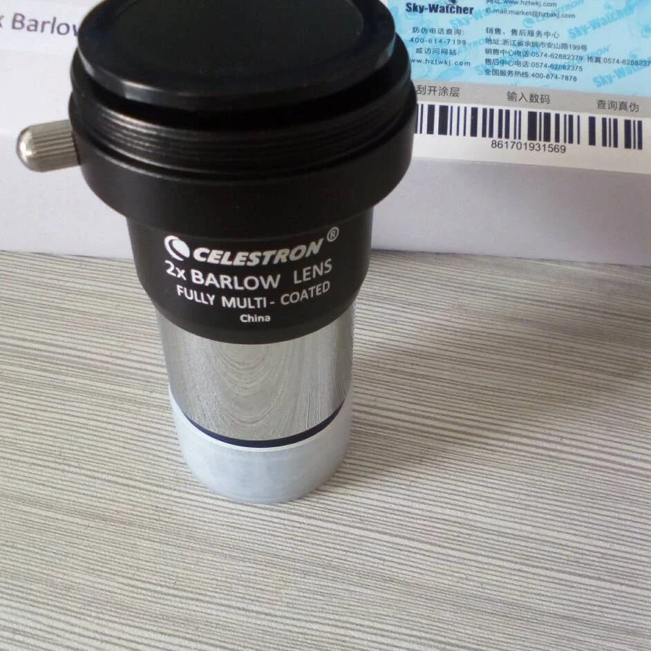 Celestron Barlow Eyepiece 2x Barlow Lens 1.25 Inch Telescope Eyepiece