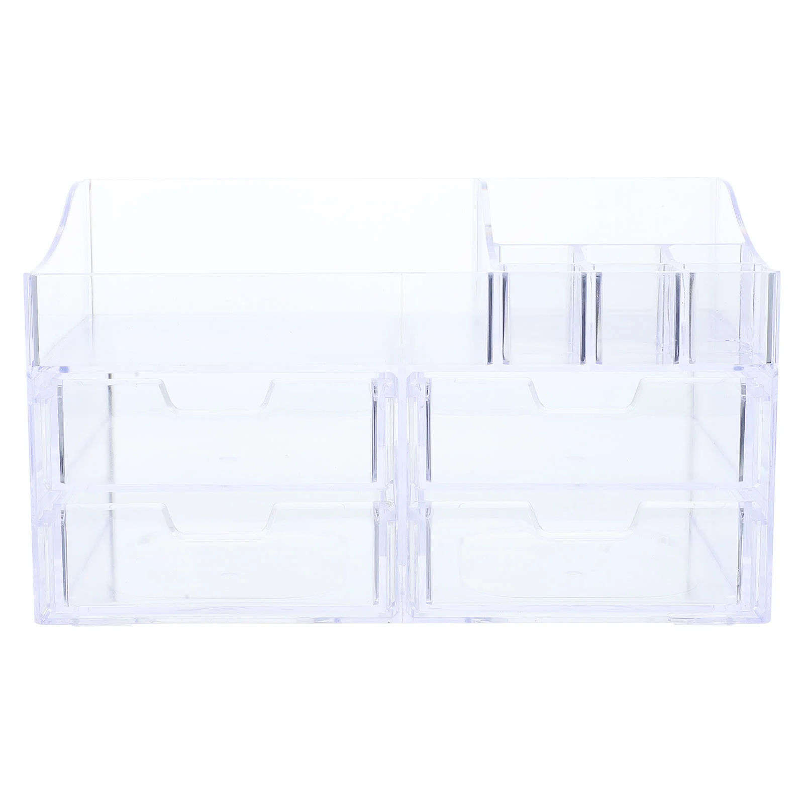 

Makeup Display Case Cosmetics Storage Organizer Box Cabinet Convenient Drawers Desktop Organizers Abs Material Clear