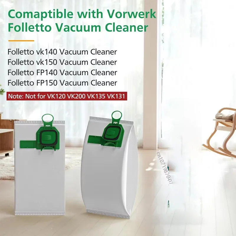 Dust bags compatible for Vorwerk Kobold VK140 VK150 filter bags protection filters spare parts vacuum cleaner