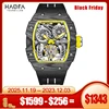 Haofa Tourbillon Watch Man Automatic Movement Mechanical Tourbillon Turbine Men's Watch Double-Spring Drive Sport Skeleton 1922