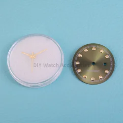 Women's Watch Dial with Diamond Accents and Luminous Hands, 25mm (Dial hands - 84)