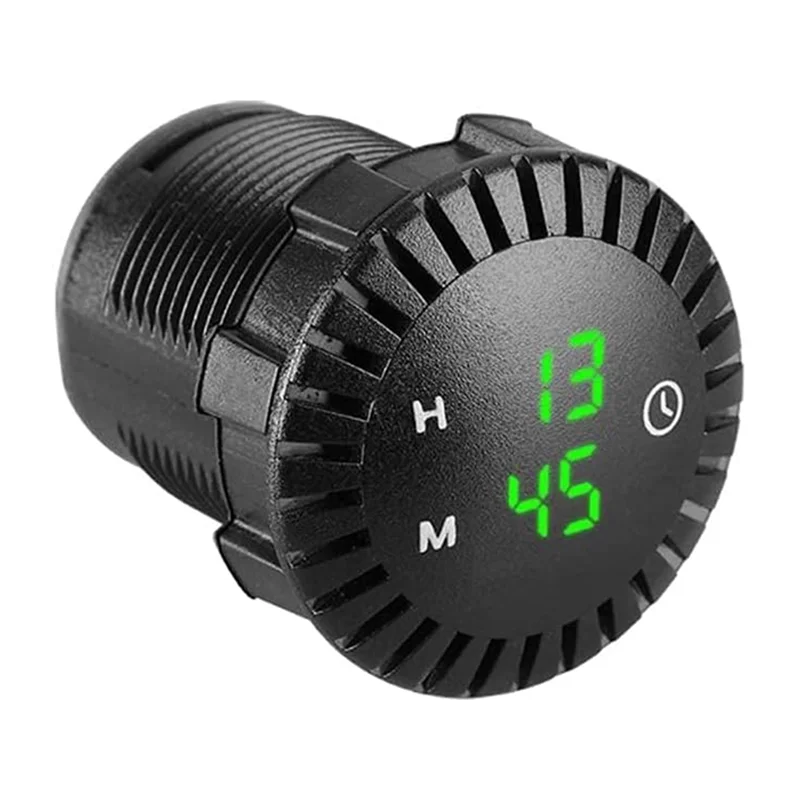 LLCS-1 Piece Car LED Electronic Clock Switch Charger Universal Car Supplies Red Light 4