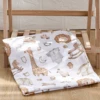 Kangobaby #My Soft Life# New Design 100% Polyester Cotton-like Fibre Baby Swaddle Blanket Newborn Wrap Size 100x100cm 6