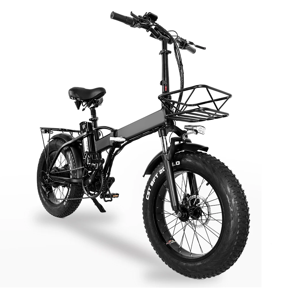 HAHOO GW20 Electric Bike 750W 48V 15AH Panasonic Battery Foldable E Bike Shimano 5-Speed Mountain Electric Bicycle