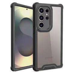 Luxury Senior 2 - in - 1 Sturdy Shockproof Protective Phone Case - Galaxy S24 PLUS (Black)