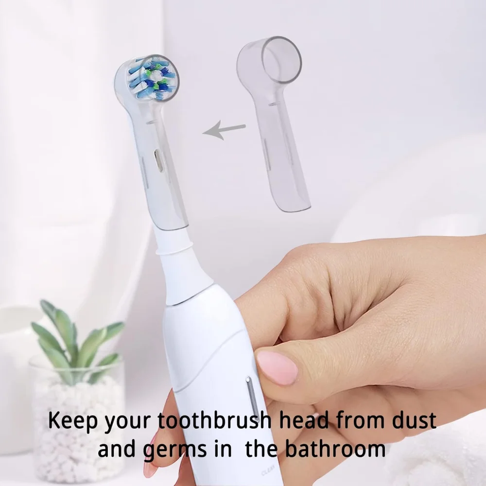 Electric Toothbrush Stand Base Compatible with Oral B Electric Toothbrushes, Brush Head Covers and Toothbrush Head Holder Set