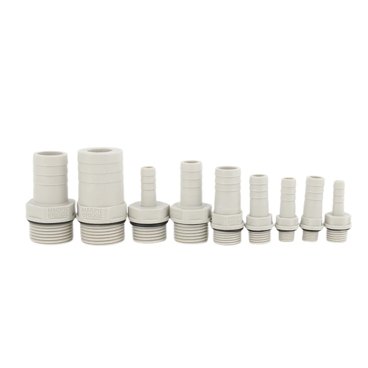 Soft Pipe Fitting 1/8" 1/4" 3/8" 1/2" 3/4" Male Thread 6 8 10-25mm POM Pagoda Barbed Connector Joint Plastic Hose Pipe Fitting
