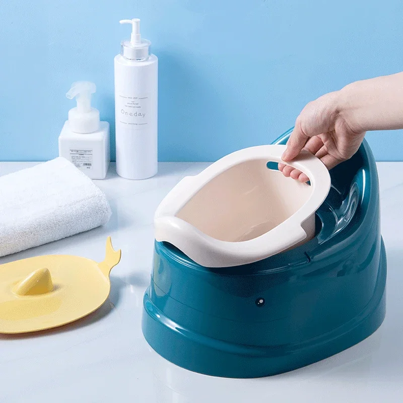 Children's Toilet Seat Baby Portable and Easy To Clean At Home Boy Girl Beginner Potty Urinal Splash Children Urinal Potty Ring 5