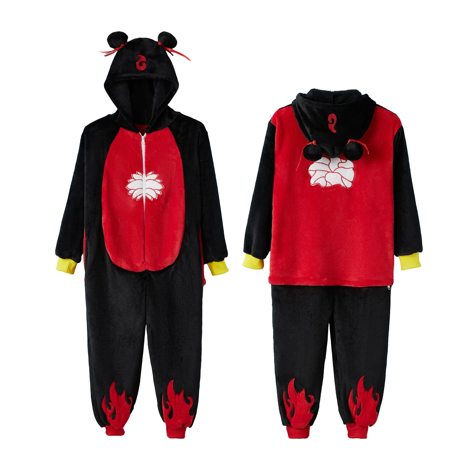 Nezha Onesies Jumpsuit Anime Adult Cosplay Halloween Aobing Costumes Xmas Carnival Funny Children Pajamas Kigurumi