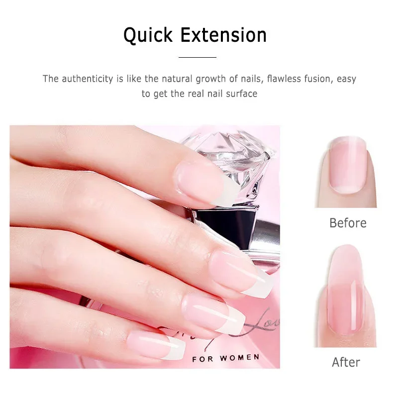 Popular Nail Art Crystal Extension Gel Nail Extension Tool Set Light Therapy Glue Mini Nail Light Nail Trimming Tools Wholesale 3