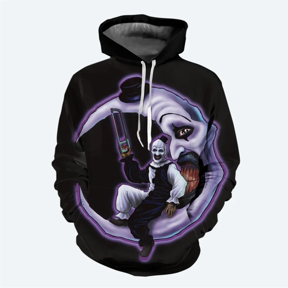 thumbnail image 1 of Nueva sudadera con capucha de película de terror para hombre para otoño e invierno, suéter con patrón de terror impreso en 3D, sudadera con capucha informal de moda urbana para hombre, 1 of 5