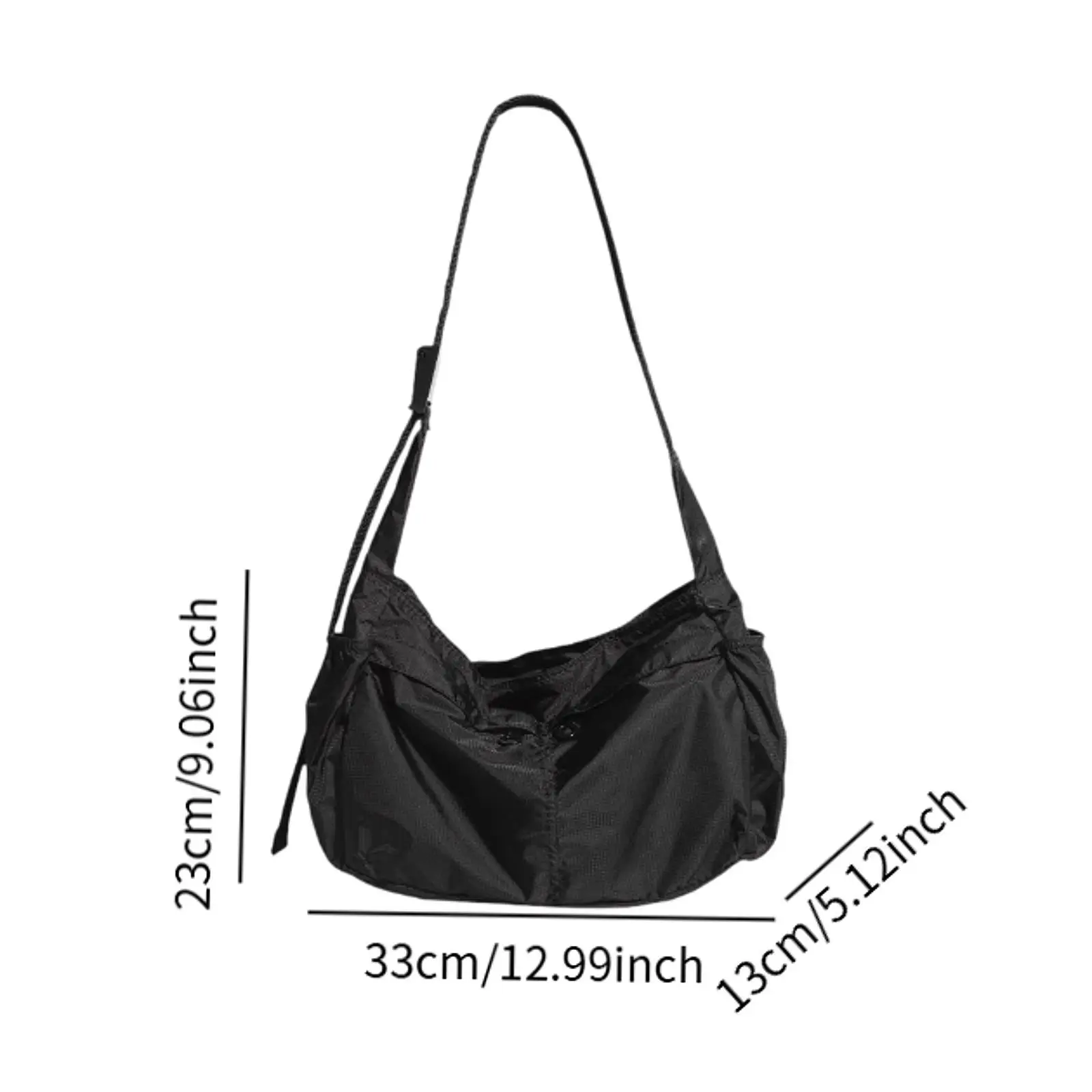 Crossbody Bag Casual Purse Nylon Hobo Tote Bag for Commuting Work Sports