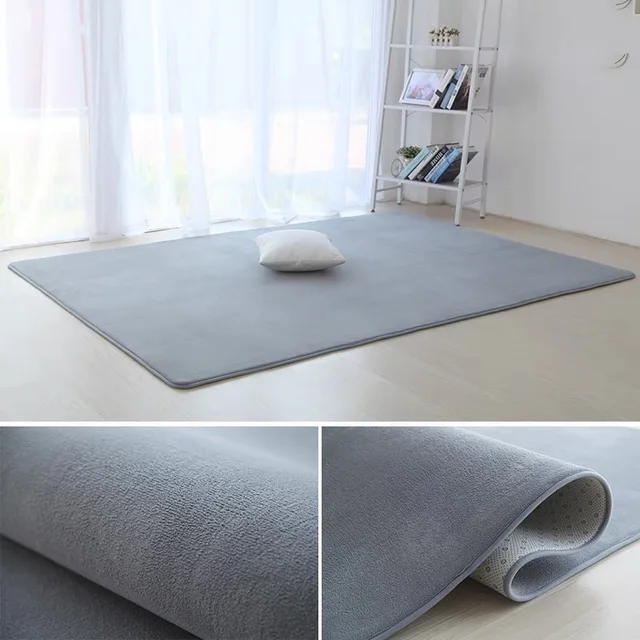 VIKAMA Solid Color Carpet Yoga Studio Floor Mat Large Area Rugs Rug Live Room Sofa Carpet Bedroom Carpet In a Variety Of Colors 4