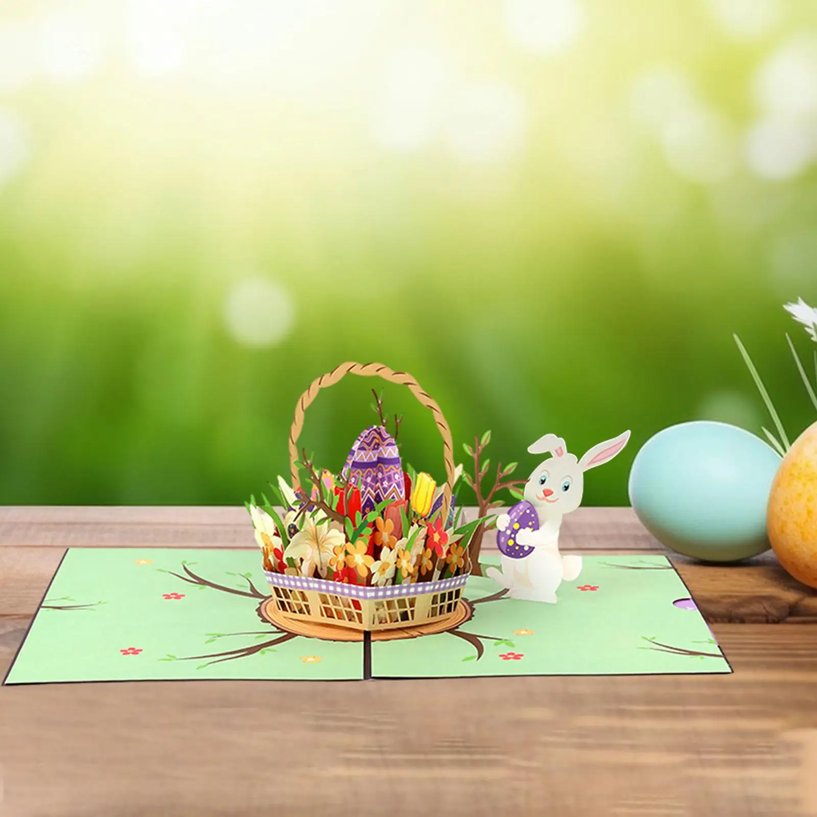 Easter Greeting Card Graduation Card Cute Spring 3D Greeting Cards for Festival Easter Celebration Events Grandson Granddaughter
