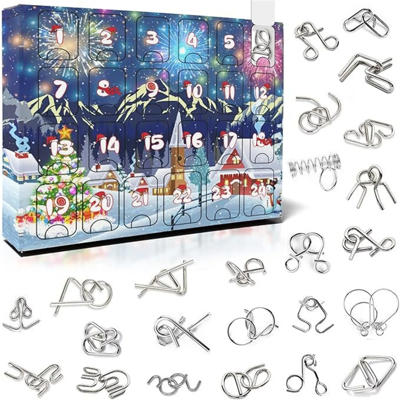 Christmas Advent Calendar Contains 24 Gifts Christmas Cute Figures Doll Countdown Calendar With Surprise Toys