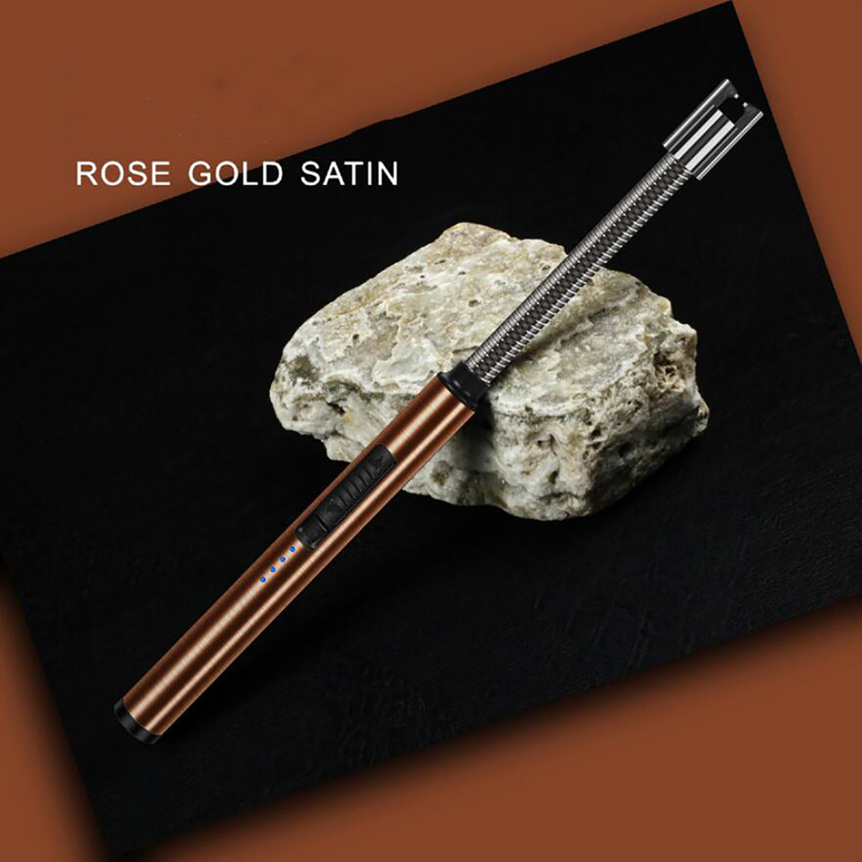 Kitchen Candle Gas Stove Charging Lighter Usb Charging Led Battery Display Safe Modern Minimalism Home Device DecoraciÃ³N Hogar