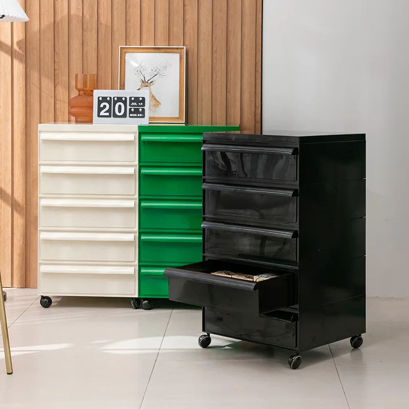 Mid-Ancient Silent Style Bedside Table Ins Mobile Storage Cabinet Minimalist Creative Small Cabinet Mini Simple Side New