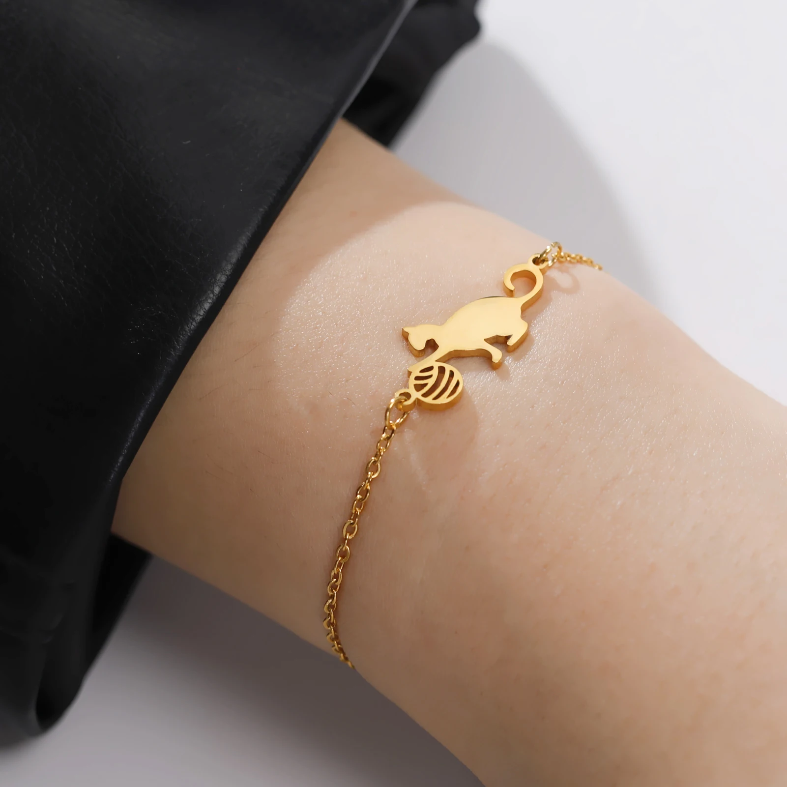 Cat Charm Bracelet