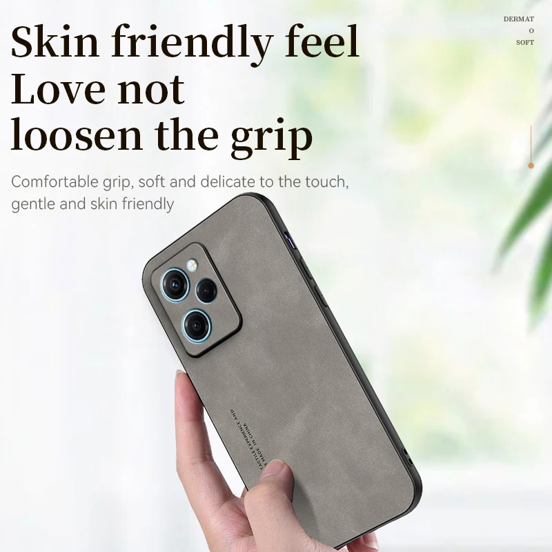 Soft Cortex Leather Phone Case For Xiaomi Redmi Note Series_voghion.com