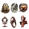 Classic IQ Metal Brain teaser Magic Puzzles Toys Locks Baffling Wire Diecast Kirsite Game Intelligence For Adults Game Test Mind 5
