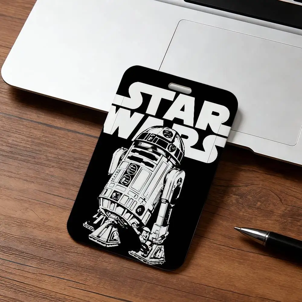 Fun Film R2-D2 Star Wars Fanart Ausweishalter für Kreditkarten, Visitenkarten und Ausweise mit Umhängeband und Schlüsselanhänger – Detail 19