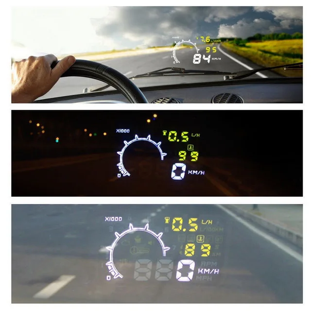  ڵ HUD KM/h MPH  OBD ̽,  Ʈ  ÷, ڵ    溸 ý