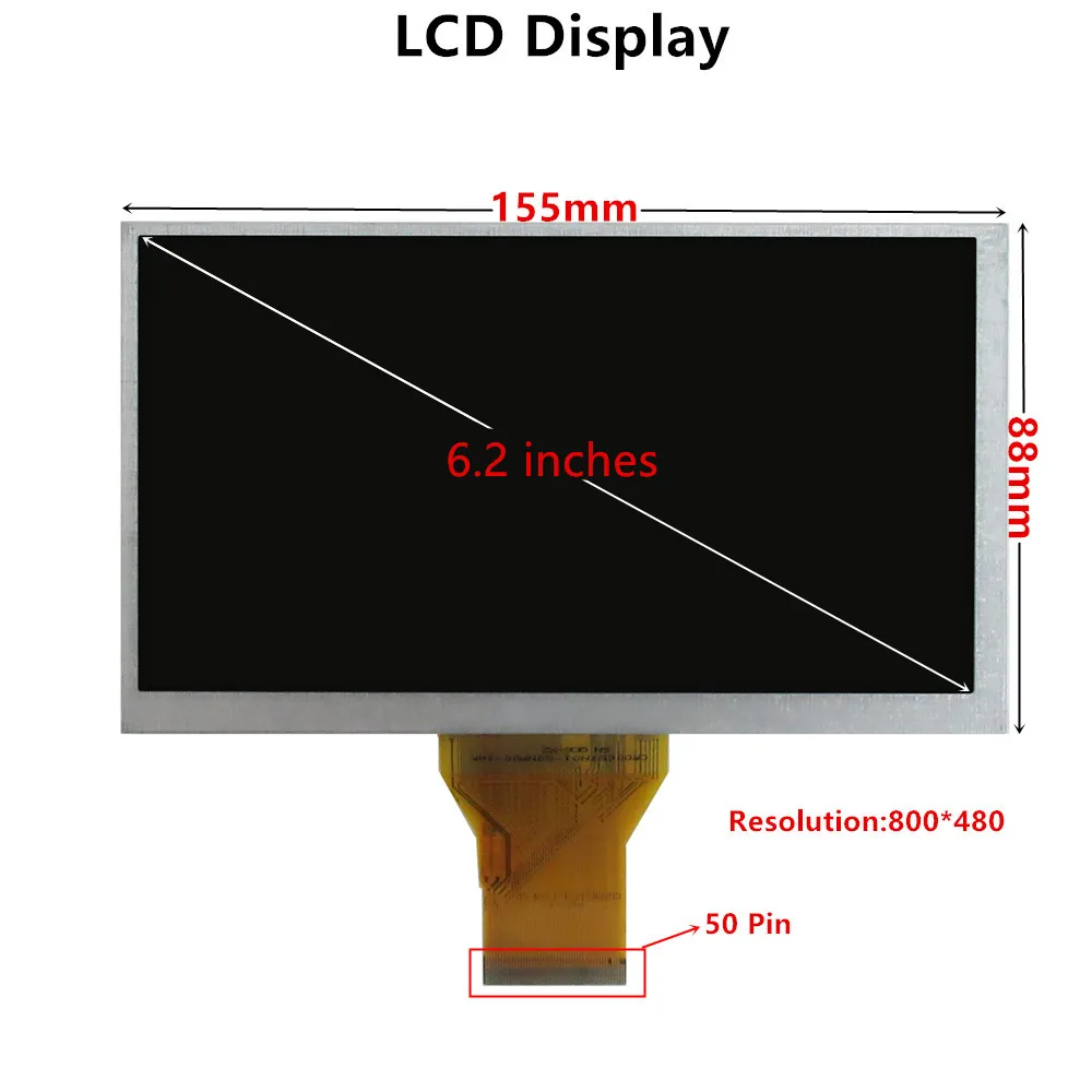 6.5 ��ġ 800*480 DIY TFT LCD ���÷��� ��ũ�� ����Ÿ���� ��ġ ��ũ�� ����̹� ���� ���� HDMI ȣȯ ����� ���� ����� ŰƮ