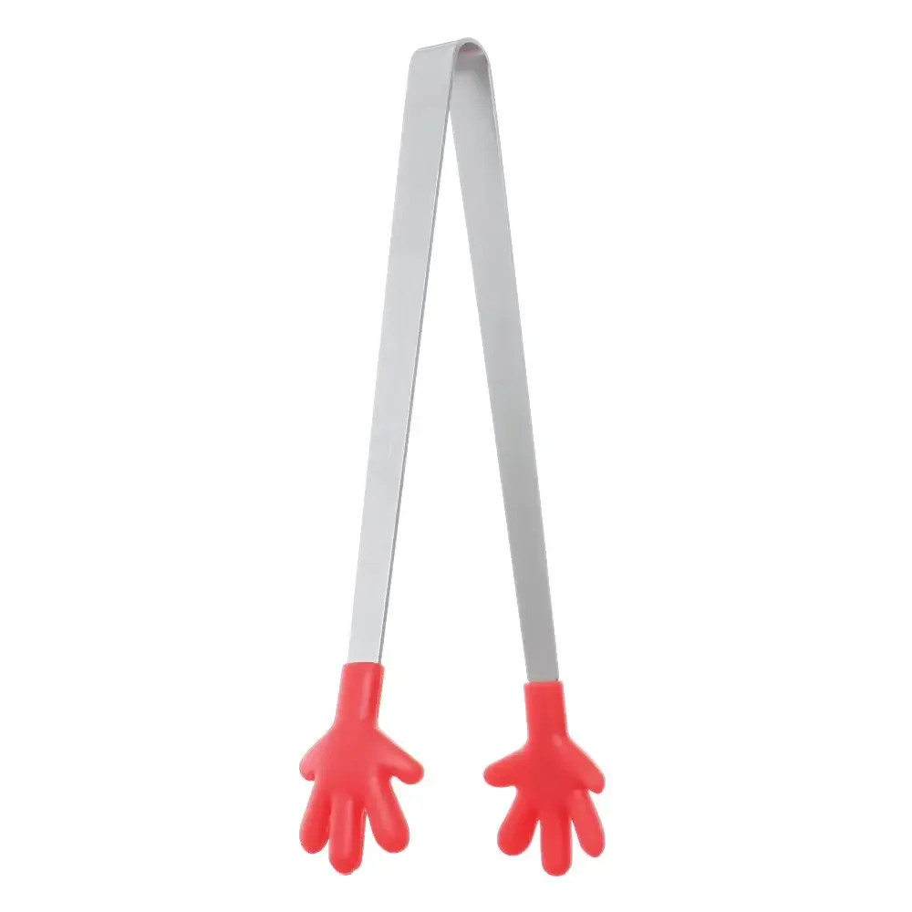 Silicone Stainless Steel Mini Snack Tongs with Non-Slip Handles