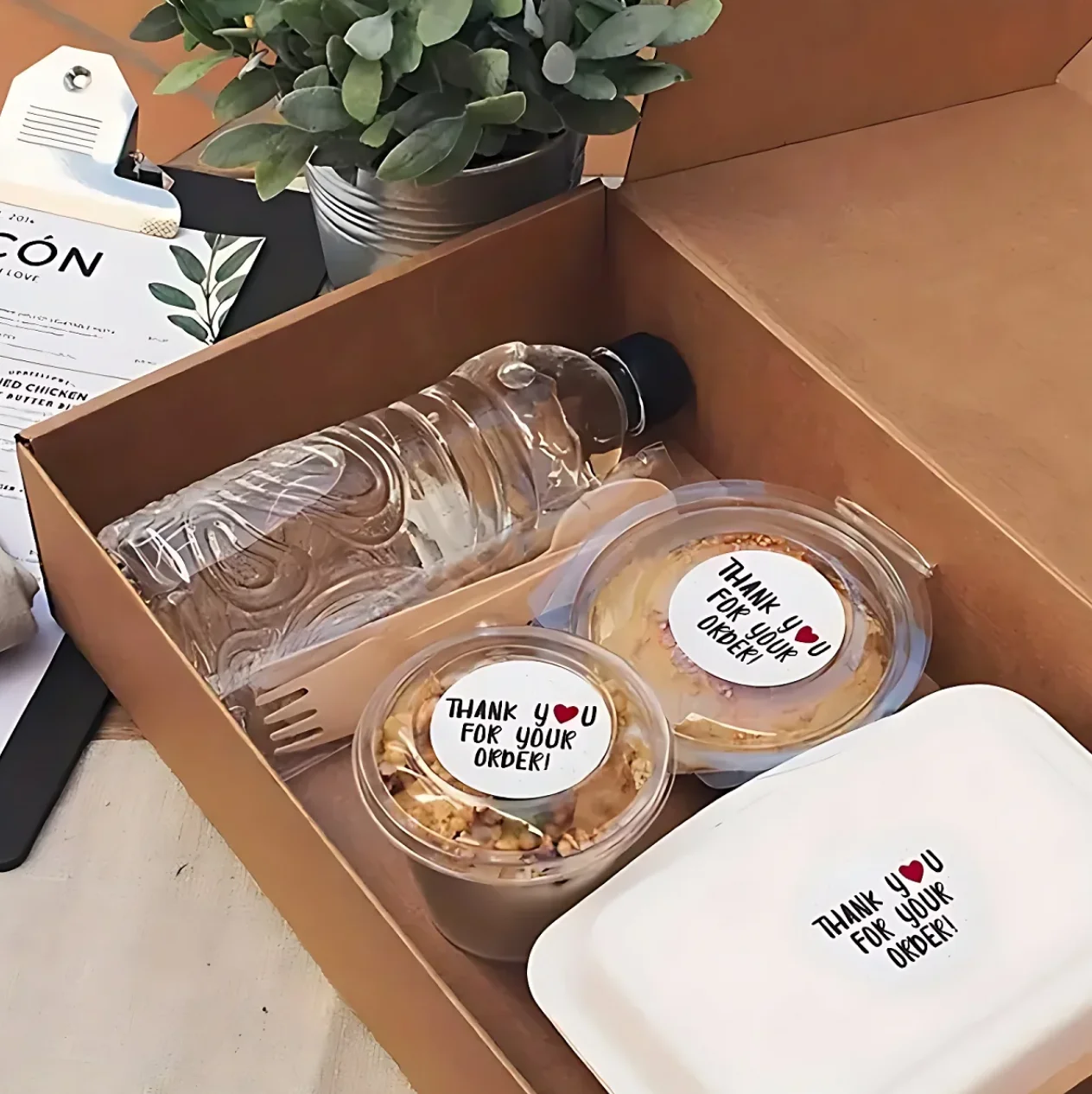 Adesivo applicato al materiale di imballaggio