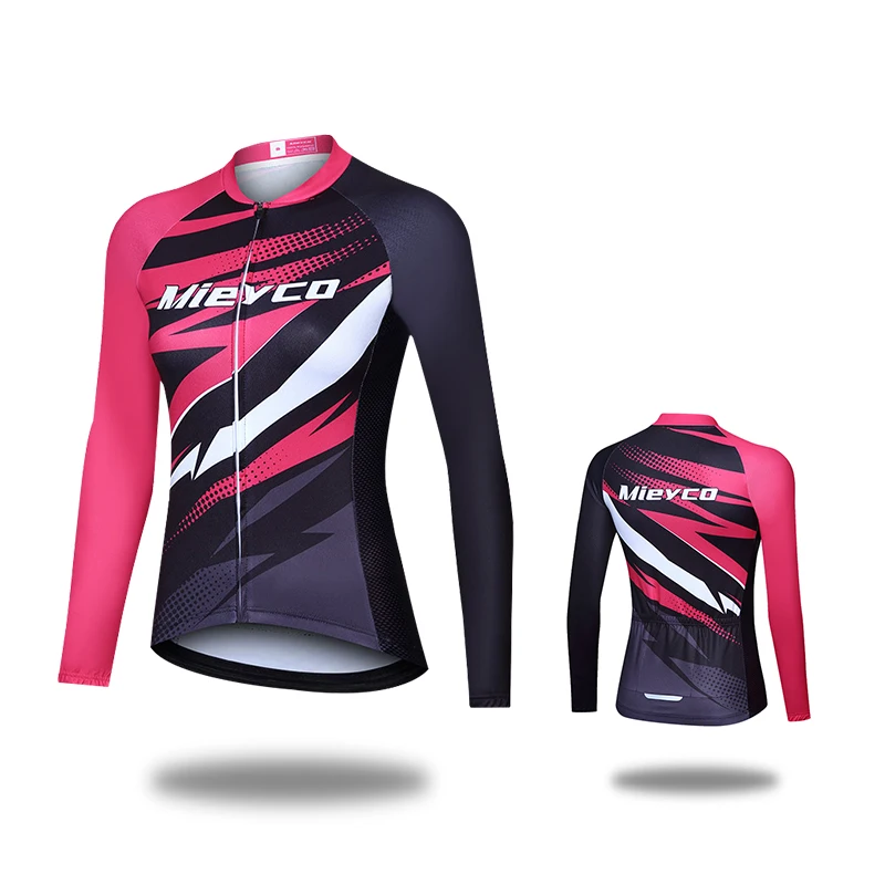 thumbnail image 1 of Maillot de ciclismo de verano para mujer, conjuntos de primavera y otoño, camisetas de manga larga transpirables para bicicleta, nueva ropa de ciclismo de carretera, equipo, 1 of 5