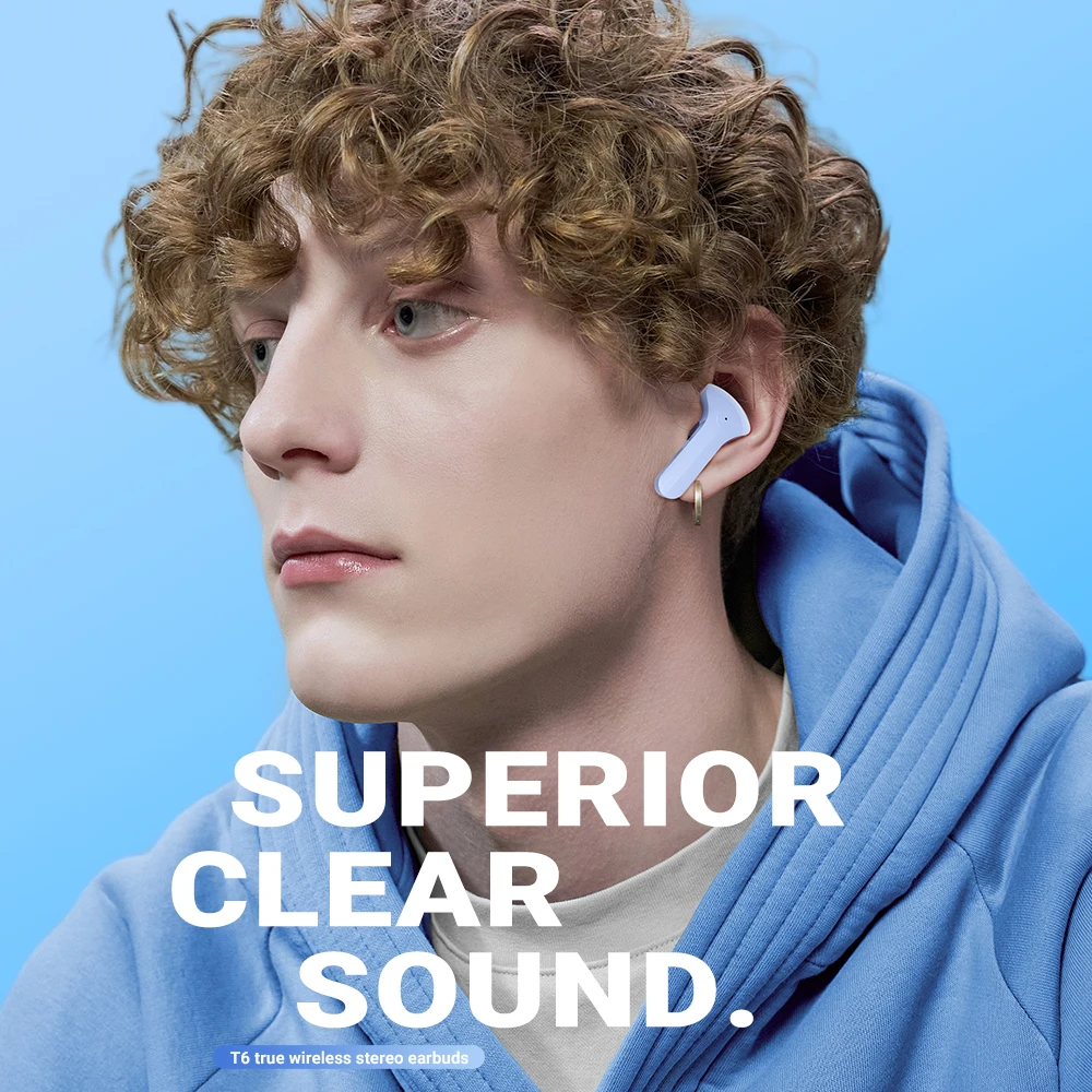  ACEFAST Auriculares inalámbricos T6, auriculares Bluetooth con  cancelación de ruido ENC, auriculares translúcidos, micrófono estéreo dual  HiFi, mini auriculares intrauditivos con estuche de carga y pantalla  digital LED, color rosa 