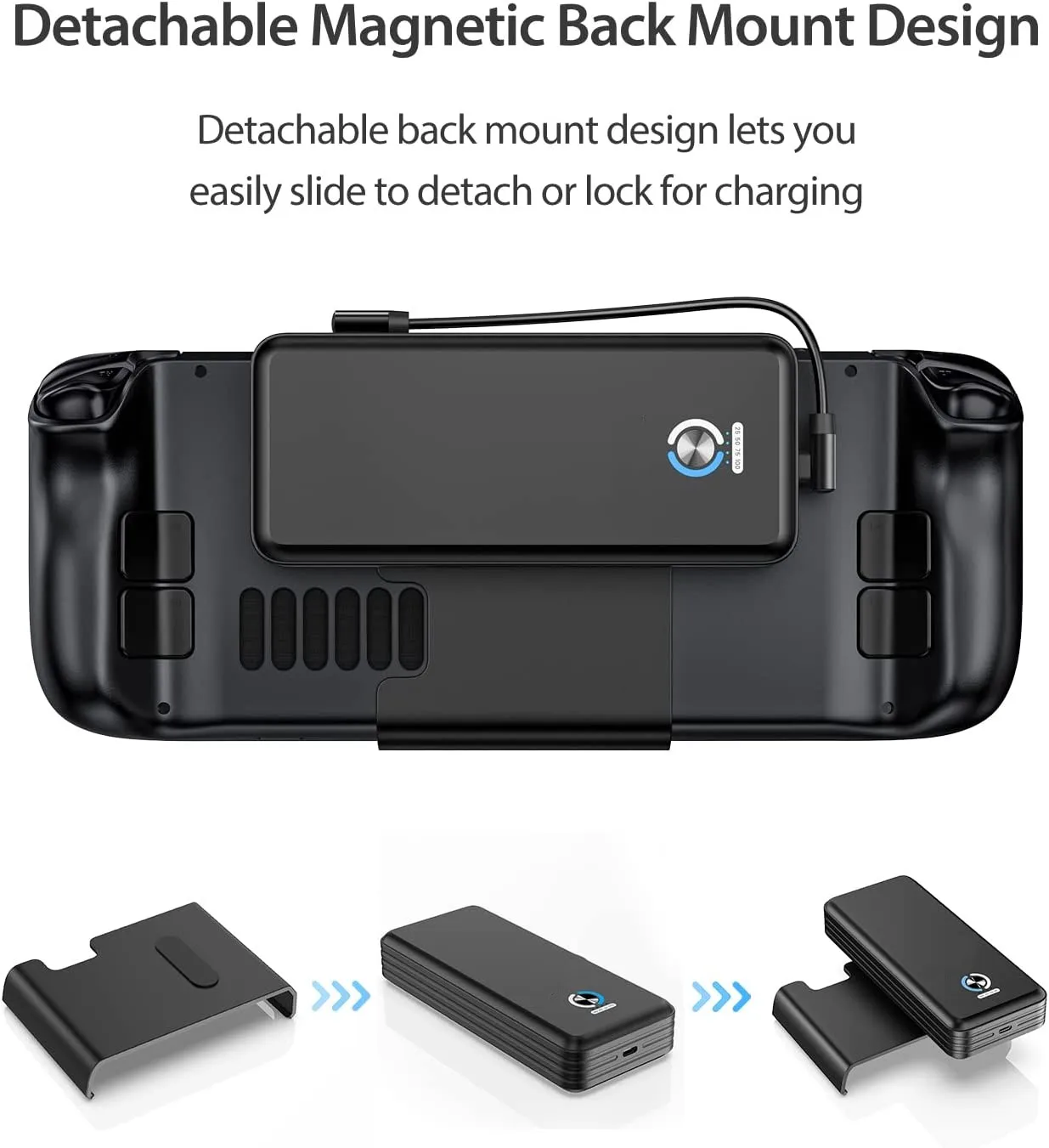 Steam Deck Magnetic Power Bank, 16000mah 45w Pd Fast Charging 