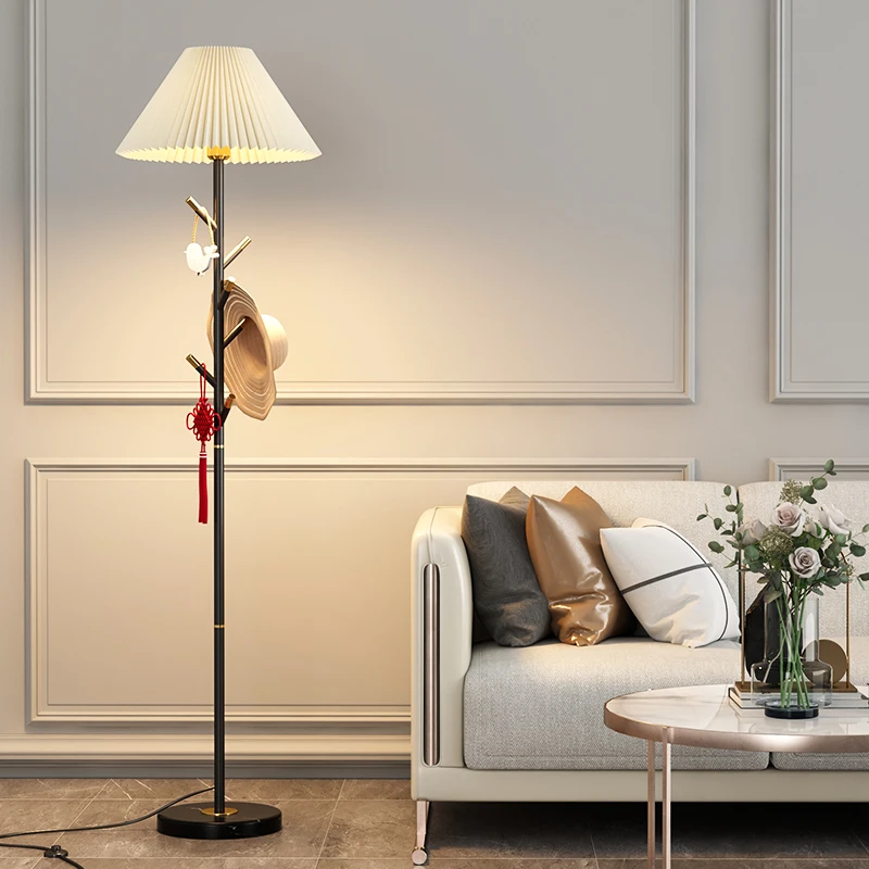 

Free Shipping Modern Floor New Simple Indoor Cloths Hanger Gold Metal Marble Base Living Room Luminaire Sur Pied Home Decoration