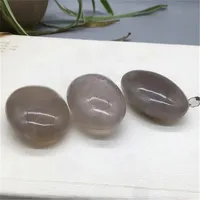 Gemstone Healing Spiritual Crystals Crafts Natural Blue Rose Quartz Crystal Palm Stones For Feng Shui Decor 2