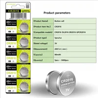 80mAh 3V CR2016 Button Coin Cell DL2016 ECR2016 BR2016 3V Lithium Battery For Watch Car Key Remote Computer Motherboard - Image 4