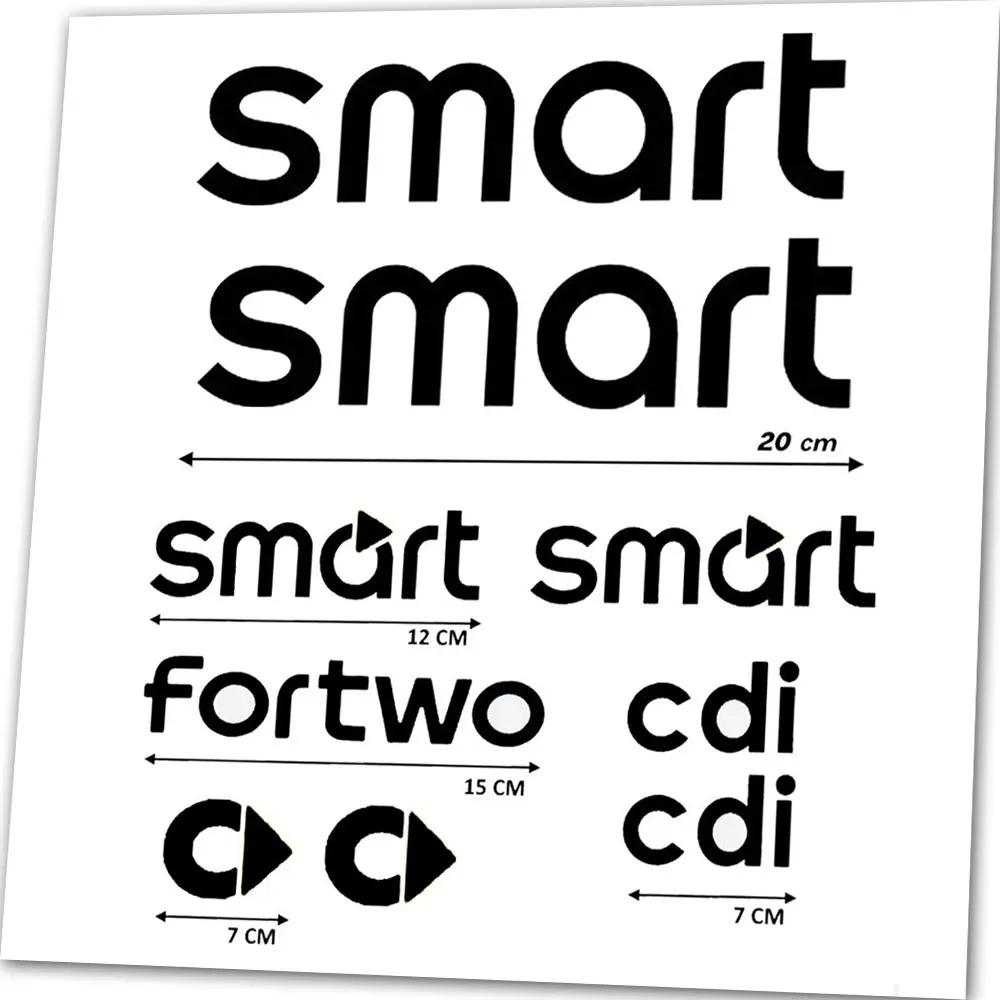 Autocollants Emblèmes Pour Smart 451 & 453 - Personnalisez Votre Voiture Avec Style ! - 6