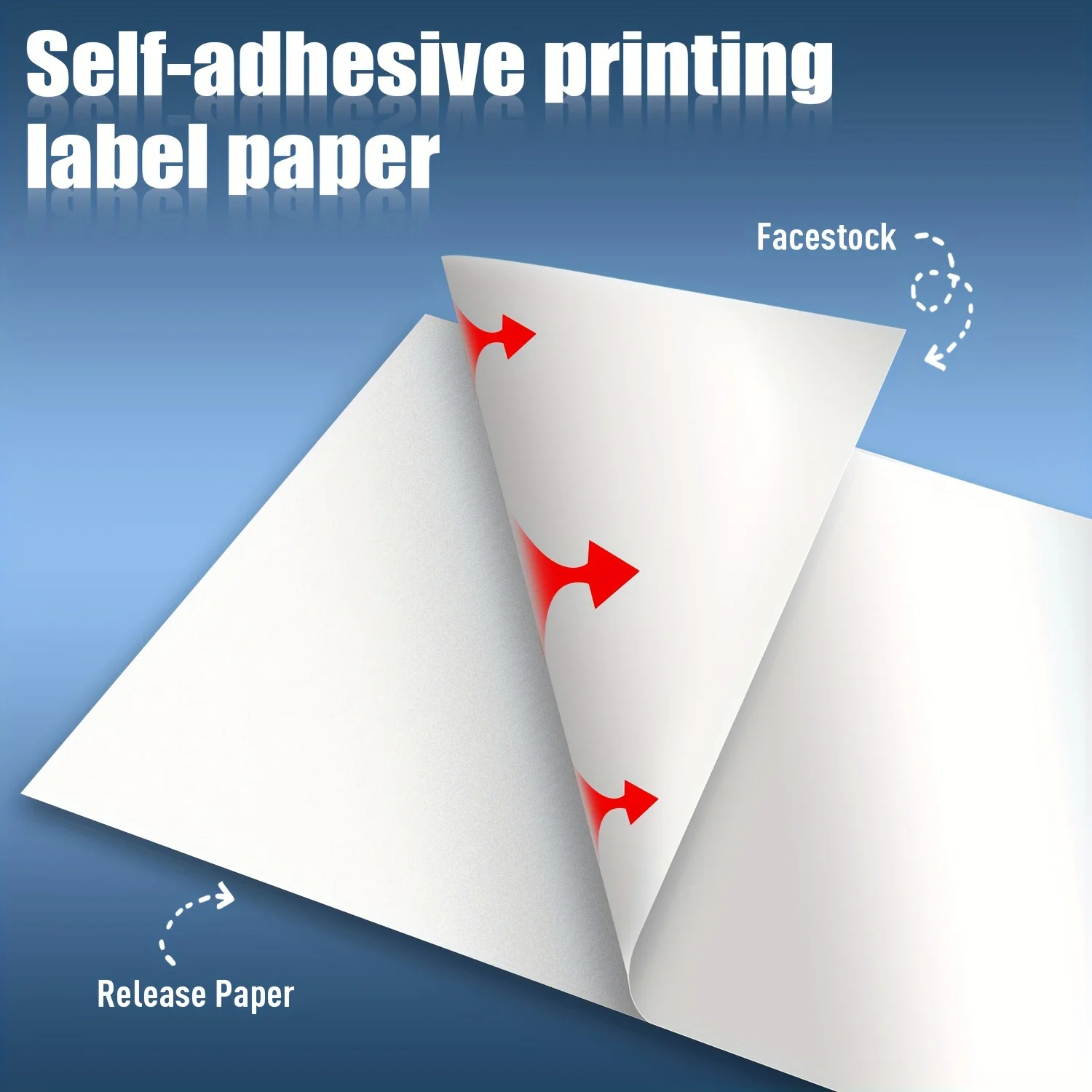 Premium Printable White Sticker Shipping Labels Paper -8.5