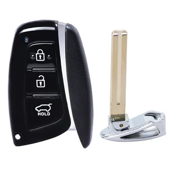 Keyforkess 433MHz CAN ID46 Chip FCC: 95440-2W500 / 95440-2W500 Smart 3 pulsanti telecomando portachiavi per Hyundai Santa Fe 2012-2017 - KEYECU 433MHz CAN ID46 Chip FCC 95440 2W500 95440 2W500 Smart 3 pulsanti telecomando portachiavi