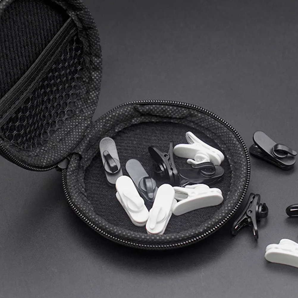 100Pcs 이어폰 클립 회전식 헤드셋 홀더 수직 수평 표면용 휴대용 경량 플라스틱 케이블 정리기