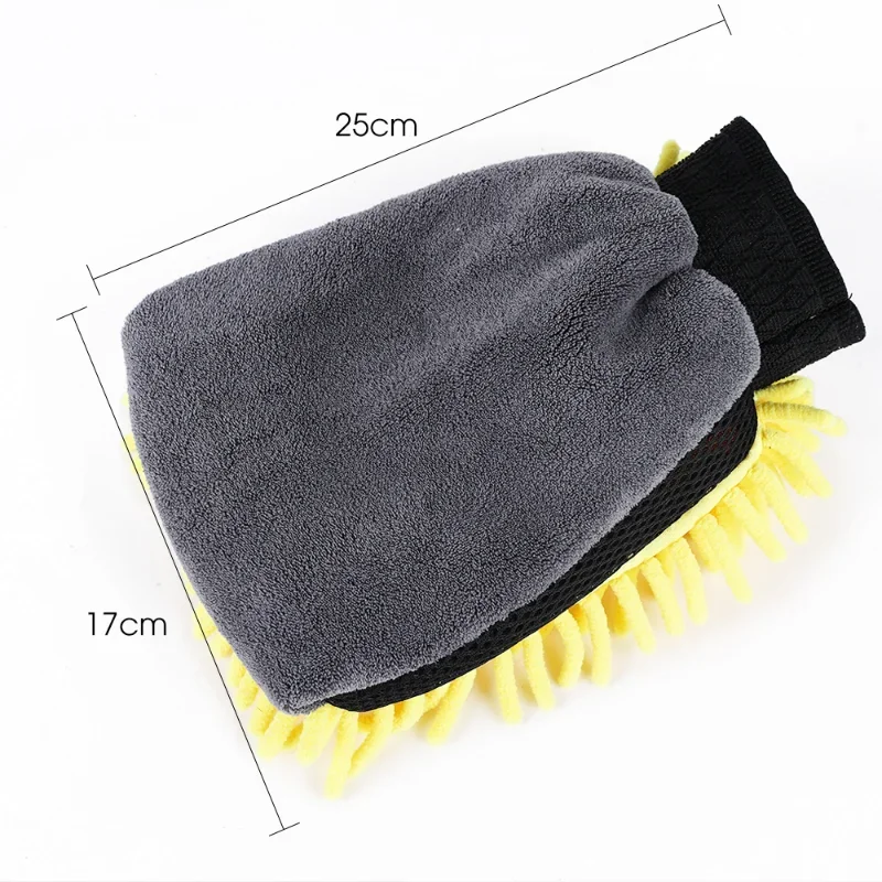 Car Wash Glove Ultrafine Fiber Chenille Microfiber Cleaning Glove Mitt Soft No Scratch Car Wash and Cleaning Tools Accessories