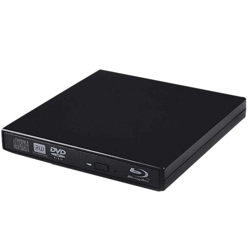 

External Blu Ray DVD Drive USB2.0 BD25/BD50/CD/D9/RAM Support BD-ROM 3D Blu-Ray Movie Playback For PC Windows 7 8 10