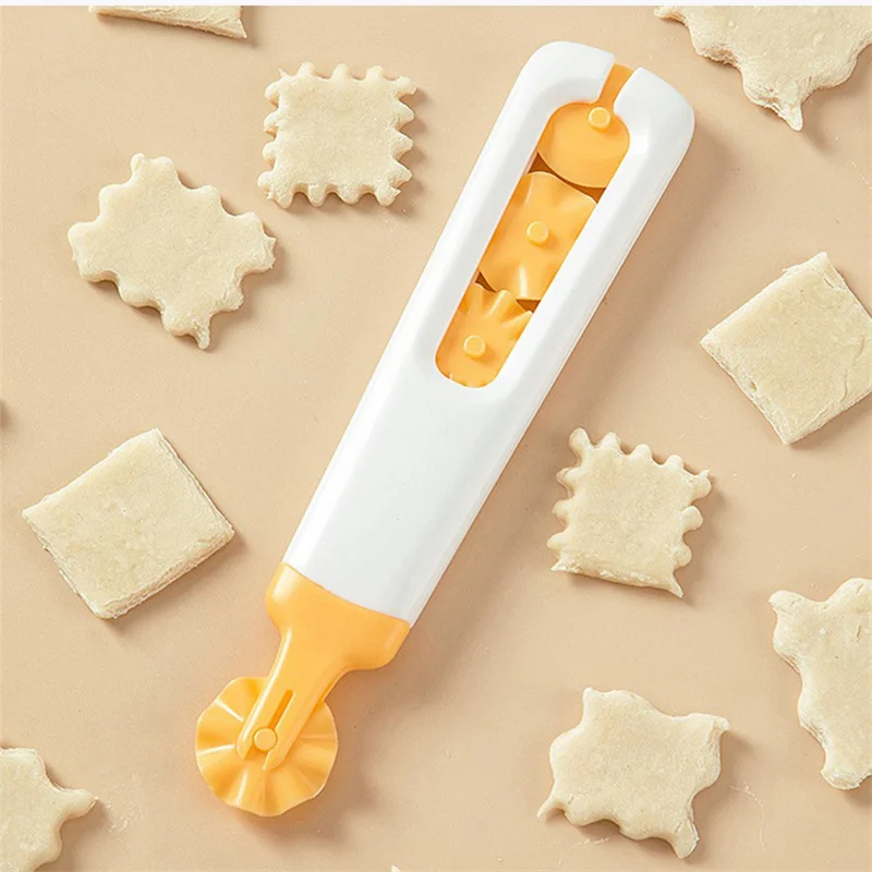 Baking Tools Pizza Knife Crust Cutter Fancy Roller Cutter Set Home Cake Lace Dough Jagged Edge Cutting Kitchen Accessory pizza cutter roller cutter pizza knife