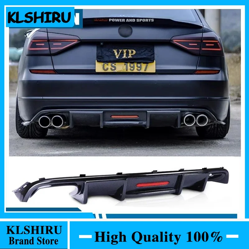 For-Volkswagen-Passat-B7-2017-2018-ABS-Black-Rear-Bumper-Lip-Trunk ...